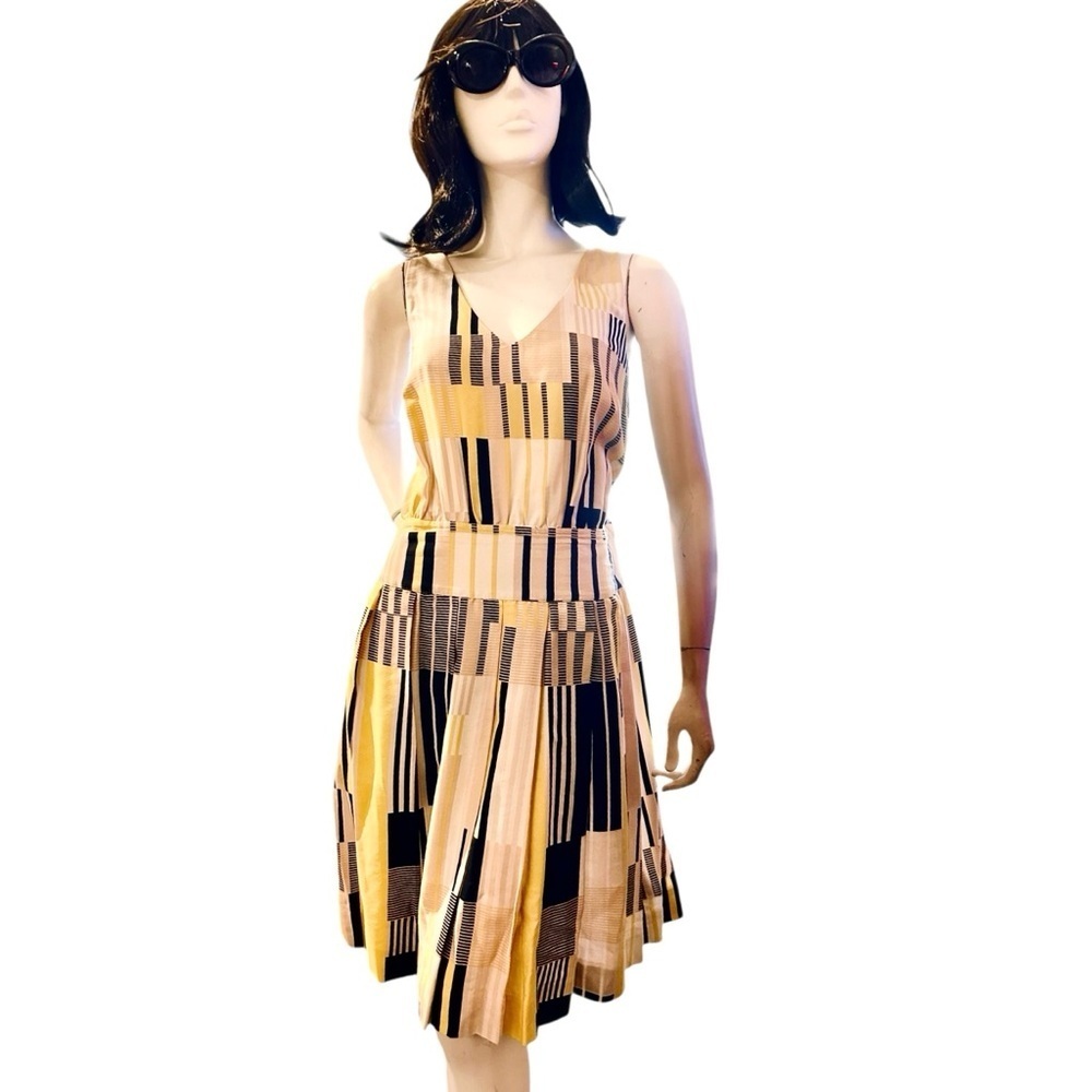 Maeve by Anthropologie "Otta" Multi-Color Silk Blend Dress Size 8 - Picture 5 of 10